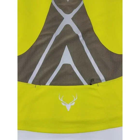 Pearl Izumi Men’s Short Sleeves 1/4 Zip Cycling Jersey Size M Neon Green B1 - Picture 12 of 12